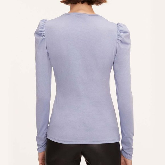 Rebecca Taylor | Light Purple Mutton-Sleeve Top - Picture 3 of 4